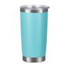 Copo térmico para carro de camada dupla 20oz transfronteiriço, copo para carro de plástico pulverizado, copo para cerveja/sorvete, aço inoxidável 304, fábrica de comércio exterior