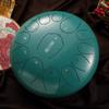 Tambor etéreo de clase D de la marca Huashu, tambor de loto de acero al carbono, 13 tonos, 12 pulgadas, color etéreo, tambor de disco, tambor de lengüeta de acero, percusión