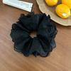 Anillo para el cabello de encaje retro francés para intestino grueso, elegante malla estilo ballet, cuerda para el cabello de gran tamaño, accesorios para el cabello para mujeres