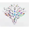 Pegatinas de tatuaje de diamante adhesivas personalizadas para el pecho para fiestas, bailes y actuaciones europeas y americanas, pegatinas decorativas de diamante acrílico para el pecho