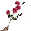 Nova Flor Artificial Rosa Francesa 6-Cabeças Fundo Salão de Casamento Decoração Suave Condução de Caminho Decoração de Flores em Vaso Alto em Estoque