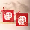 Caixa de Doces para Casamento 2026 Novo Modelo Caixa de Doces para Casamento Estilo Chinês Caixa Criativa de Embalagem para Doces de Casamento Bolsa de Doces de Casamento de Alta Qualidade