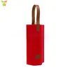 Bolsa Única de Feltro para Vinho Tinto 750ml Bolsa de Vinho Sacola Bolsa de Presente Sacola para Bebida de Vinho Bolsa de Armazenamento