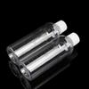 Botella de emulsión cosmética de 100 ml con tapa blanca pequeña transparente con escala, paquete de prueba, botella de viaje vacía subembotellada