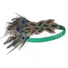 Diadema de Plumas de Pavo Real de los Años 20 Tocados Novia Gatsby Fiesta de Baile Banquete Tocados de Plumas Retro Europeo y Americano