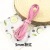 Cuerda de cuero sintético de 5 mm para manualidades, cuerda de cuero, accesorios para zapatos de frijol, tira de cuero, cuerda de terciopelo, fabricantes, accesorios, venta al por mayor
