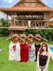 673 # Nuevo estilo de verano top de tirantes racer con bloques de color, lazo y lunares, estilo chica americana hot puro y seductor, adecuado tanto para llevar solo como debajo de otra prenda
