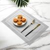 Tapete de mesa ocidental Teslin, tapete de mesa de PVC com moldura dupla, tapete de isolamento térmico de gradiente antiderrapante, tapete de placa, atacado de fábrica