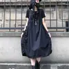Vestido de Verano 2026 Plisado de Moda tipo Slip Talla Grande Diseño de Longitud Media Casual Holgado Color Sólido Estilo Coreano Simple Europeo Vestido para Mujer