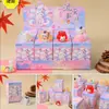 Caja Sorpresa de Cristal Sanrio Cultural y Creativa Figuras Lindas Mini Pequeñas Lindas Decoraciones para Coche y Escritorio