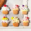 Mini Pastel de Puntos Brillantes de Dibujos Animados DIY Pegamento de Crema Pasador Casero Funda para Teléfono Taza de Agua Accesorios de Resina