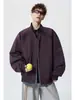 Chaqueta americana de alta resistencia para hombre, para primavera y otoño, con cuello alto, diseño simple y corte holgado, cierre de cremallera, marca de moda, prenda de abrigo elegante y de alta gama