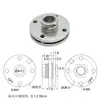 Amortecedor de Disco com Furo Passante de 9 mm para Eixo Rotativo Buffer Rotativo Dobradiça Limite de 180 graus Parada de 360 graus à Vontade