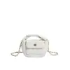 Bolsa de Lua Estilo Coreano Luxo Leve para Mulheres 2025 Inverno Nova Bolsa de Ombro com Corrente Xadrez Bolsa Transversal de Alta Qualidade