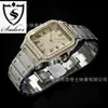 Precio de Fábrica al por Mayor Moissanita VVS Acero Inoxidable Reloj para Hombre Color Dorado Pedir desde 1 pieza El precio marcado es el precio de venta