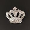 Broche de Corona de Aleación con Pedrería Estilo K, Traje Elegante Ropa de Negocios, Accesorios de Vestir, Broche Anti-Exposición, Ramillete