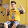 Pijama para Hombre Algodón Puro Juvenil Verano 2025 Nuevo Transpirable Manga Corta Jersey Delgado Ropa para el Hogar Conjunto de Dos Piezas