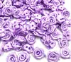 Poliéster de 1.5 cm con flor pequeña de Rosa poliéster con pentagrama tela flor pequeña DIY tocado infantil flor de tela accesorios para ropa