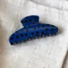 Grampo de Tubarão com Estampa de Bolinhas Estilo Coreano Garra de Cabelo Estilo Doce Retro Cool Grampo Grande para Coque de Cabelo Acessórios de Cabelo para o Dia a Dia