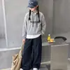 Conjunto Informal de Primavera y Otoño para Niñas 2026 Nuevo Estilo Moda Sudadera con Estampado de Letras para Niños Pantalones Cargo Conjunto de Dos Piezas