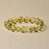 Pulsera de Citrino Natural 7A para Mujer, Pulsera Pixiu Atrae Riqueza para Hombre, Regalo de Buena Suerte de Verano Pixiu para Novia o Novio