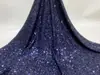 Tecido enrugado de malha 2024 primavera e verão novo vestido de tecido com lantejoulas europeu e americano vestido feminino em estoque fornecimento