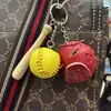 Llavero Colgante Mini Béisbol Transfronterizo Accesorios Deportivos Casuales Softbol Béisbol Pequeños Accesorios Fabricante de Manualidades