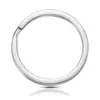 Venta al por mayor de fábrica acero inoxidable hecho a mano DIY accesorios para joyería llavero multtamaño anillo plano multifunción llavero