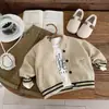 Nuevo cárdigan de punto para otoño e invierno para niños, suéter exterior elegante y versátil para niños