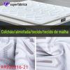 Anran Ritmo Sobreposição Geometria Tecido Tricotado Hexagonal Moda Retrô Tecido para Sofá Colchão Tecido Jacquard Guarnição