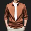 Jaqueta Masculina 2026, Novo Estilo Outono, Cardigã Casual com Zíper Cor Sólida Camiseta para Homens Jovens e de Meia-Idade, Jaqueta Casual Masculina, Roupas Masculinas