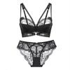 Lencería Sexy Personalizada Ultra Delgada de Encaje Rojo Año del Zodiaco Sujetador con Aro de Acero Push-Up Sujetador Suave con Aro de Acero Set