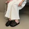 Sandalias de Malla Tejidas a Mano, Modelo Verano 2026, Transpirables, Suaves y Cómodas, Sandalias de Suela Gruesa Estilo Birkenstock