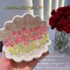 Agite a mesma luminária de noite de concha Tulipa DIY feita à mão presente criativo lâmpada de atmosfera para mesa de cabeceira ornamentos luminosos
