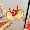 Tocado navideño Cuerno de alce horquilla para el cabello horquilla para el cabello adulto Accesorios para el cabello con clip de joyería para accesorios de fiesta de festival Mori