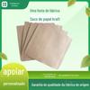 Sacos de Papel Kraft para Chá, Lanches, Máscaras Faciais, Presentes, Sacos de Embalagem com Boca Plana e Selagem Três Lados, Atacado Sob Medida, Pequena Quantidade com Alças