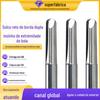 Fresa de Metal Duro de Dupla Hélice com Canal Reto Ferramenta de Fresagem com Cabeça Esférica Liga de Aço Tungstênio Ferramenta para Máquina de Gravação Faca de Escultura para Marcenaria
