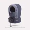 Chapéu de Ciclismo de Inverno com Forro de Lã e Espessado para Homens e Mulheres, Quente e à Prova de Vento, com Cachecol Integrado, Chapéu Lei Feng com Forro de Lã