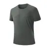 Camiseta de Manga Corta para Hombre Verano 2026, Camisa para Exteriores de Secado Rápido con Sensación a Hielo, Cuello Redondo, Deporte Running Fitness, Camiseta de Manga Corta Talla Grande