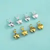 Acessórios de Prata Pura S990 Pingente de Coração Vazado Leve Pingente de Estrela de Cinco Pontas Pulseira de Corda Trançada DIY Feita à Mão Pingente de Prata