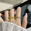 Taladro Geométrico Producto Nuevo Minimalista Diseño de Rombos Estrella Rota Anillo Abierto Versátil para Mujer Pequeño de Nicho Simple Anillo Abierto para Mujer