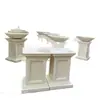 Cuerpos de Columnas Corrugadas Personalizados para Proyectos de Ingeniería, Columnas Decorativas Redondas Exteriores de GRC Desmontables e Instalables Estilo Europeo