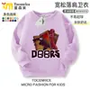 Sudadera con cuello redondo Escape from the Gate Figura de Roblox Unisex Ropa de forro polar para niños Primavera, Otoño e Invierno