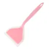 En stock de fábrica espátula de silicona transparente de dos colores para freír jade espátula para tepanyaki resistente a altas temperaturas espátula de silicona de color sólido de boca ancha