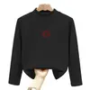 Camada de base estilosa com forro de fleece para meninas, coleção outono/inverno 2026, nova blusa infantil de manga longa, camiseta de bebê