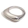 Moda Ins Europeia e Americana Design de Nicho Pulseira Versátil Aço Inoxidável Banhado a Ouro 18K Simples de Alta Qualidade Anel Longo Quadrado para Mulheres