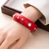 Diseño Retro Pentagrama Remache Pulsera de Madera Versátil Moderna Genial Pulsera Exagerada Accesorio Joyería Exclusiva de Comercio Exterior
