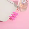 Pinzas de pato de plástico de colores dulces hechas a mano para niños, pinzas para el pelo de plástico sólido tipo gelatina para niñas pequeñas, 3.5 cm