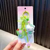Chaveiro Gato Morango Desenho Animado Gatinho Pingente de Bolsa Lanyard de Celular Fofo Pingente para Chaveiro de Carro Pequeno Presente