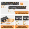 Rack de Armazenamento de Painel Canaletado Montado na Parede Multifuncional Ajustável para Ferramentas Garagem Jardim Armazenamento e Organização de Eletrodomésticos